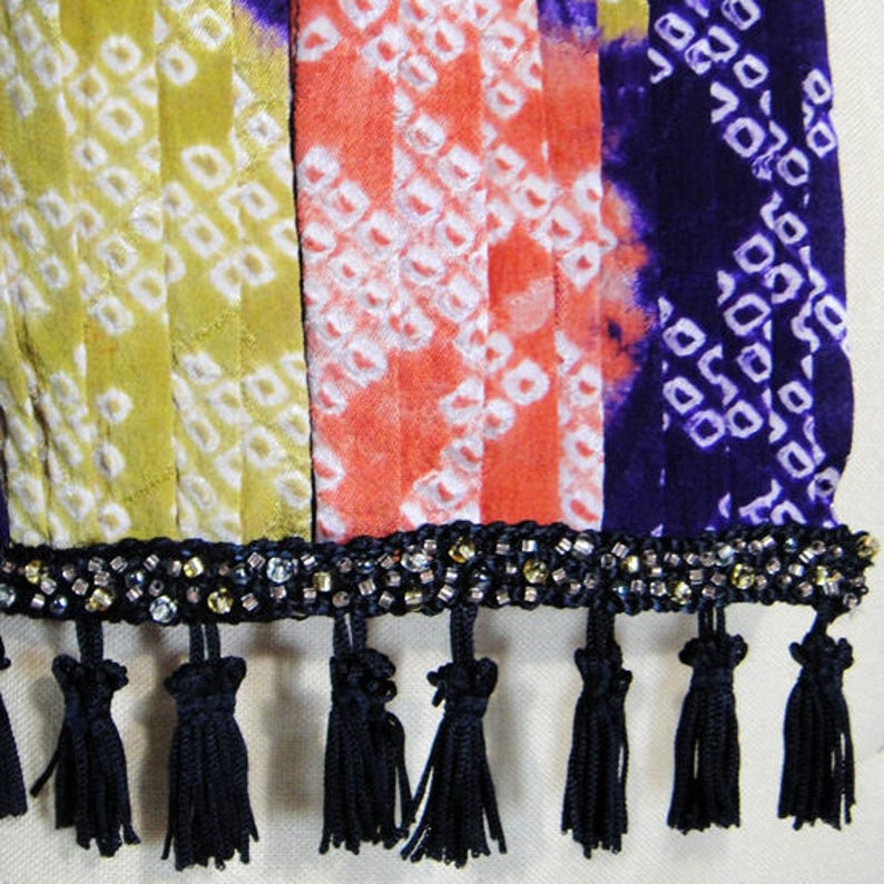 made from haori,vintage kimono,scarf 画像 3