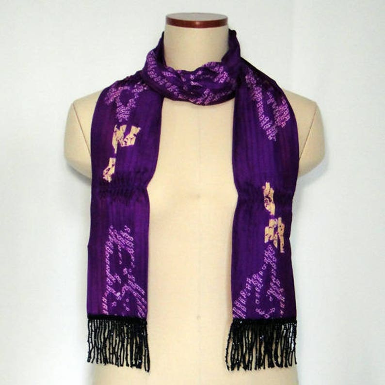 made from haori,vintage kimono,scarf image 1