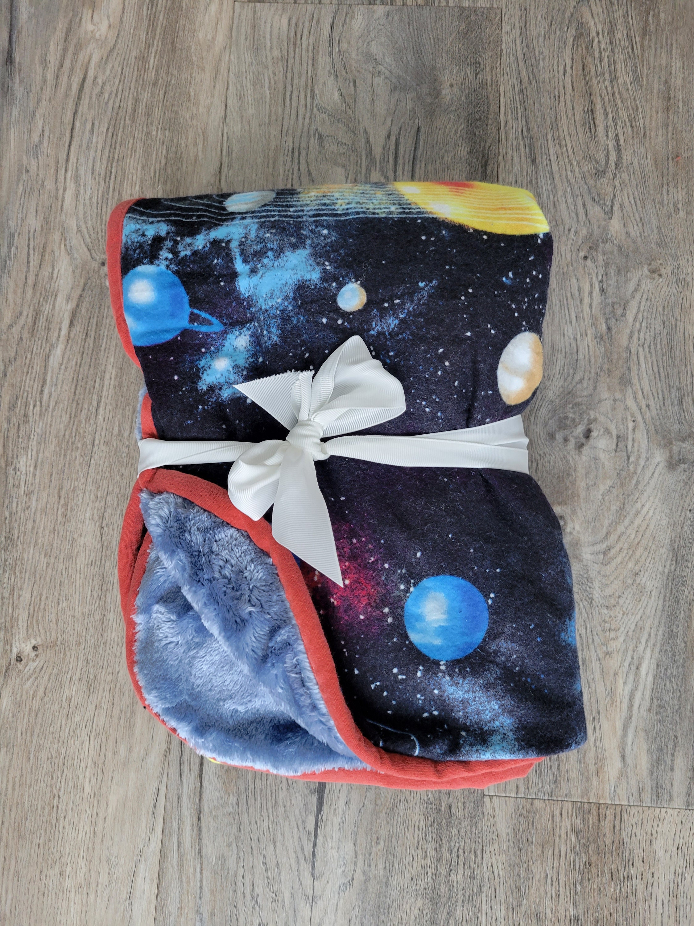 Plush Baby Boy Blanket/galaxy/outerspace Blanket/baby Boy Etsy UK