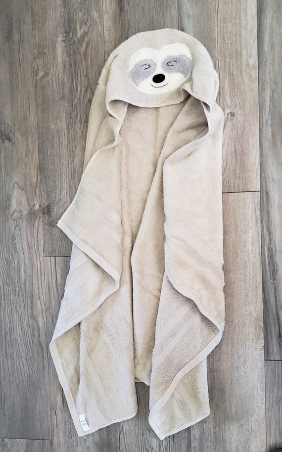 Sloth hooded towel sale