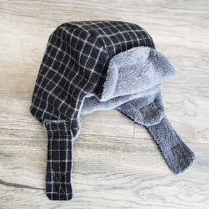 Gorro de lana para niños: gorro de invierno reciclado con orejeras