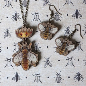 Bees, Queen and workers | Set of Jewels | Antique & Vintage Inspired Bundle | Cottage Core