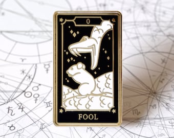 The Fool Tarot Card | Major Arcana Hard Enamel Pin | Oracle Accessories