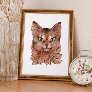Chat Taquin - Carte postale / Impression A5