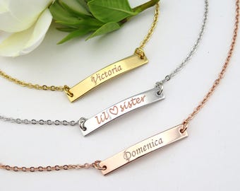 Bar Bracelet, Engraved Bracelet, Custom Bar bracelet, Name bracelet, Gold Bar bracelet, Initials bracelet, custom engraved  bracelet