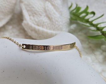 Engraved Birth Stat Bracelet t• New Mom Engraved Bracelet • New Baby Jewelry • Birth Stat Jewelry • New Mom Bracelet • Baby Stat Bracelet