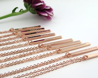 Collier-Set von 5 bis 10, Brautjungfer Schmuck, Brautjungfer Schmuck-Set, Brautjungfer Vorschlag, Brautjungfer Geschenk-Ideen, Custom Set Halskette