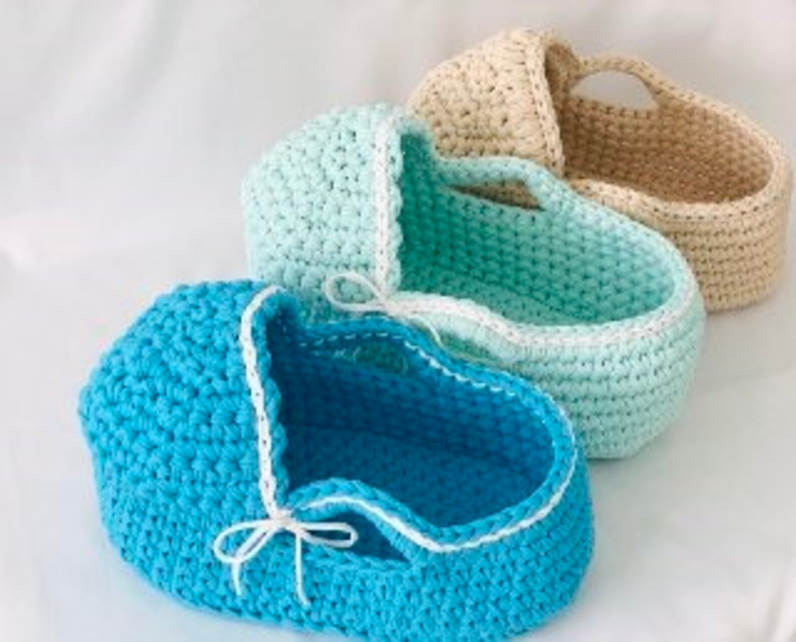 18 Baby Doll Moses Basket Crochet Pattern DIY Reborn Etsy UK