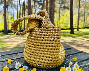 Bolso de nudo japonés hilo de camiseta bolso de cubo bolso de pulsera regalo del día de la madre bolso metálico bolso hecho a mano bolso regalo para las mujeres