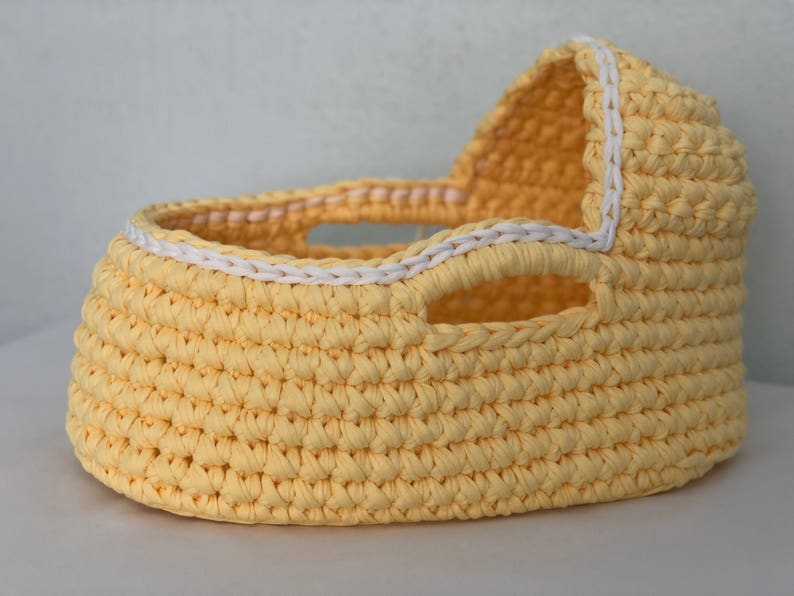 Crochet Doll Basket Baby Doll Moses Basket Baby Doll Etsy