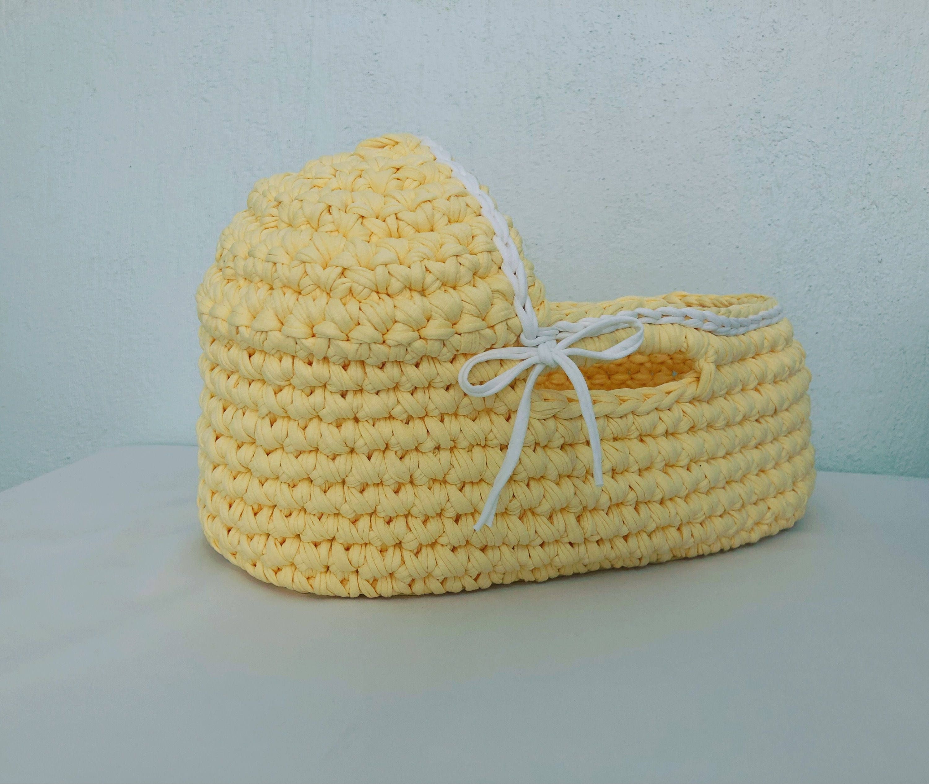 Crochet doll basket Baby doll moses basket Baby doll Etsy