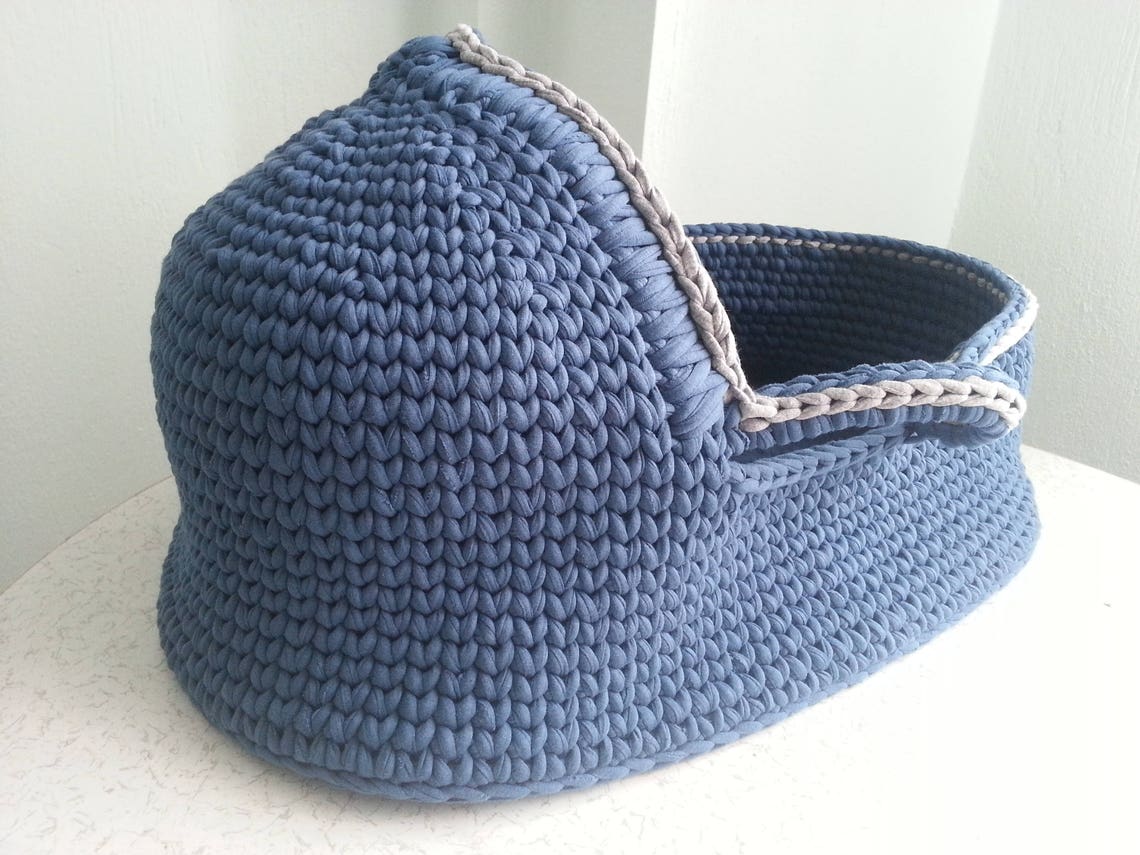 Crochet Pattern Baby Moses Basket Baby Crochet Pattern Crochet Etsy