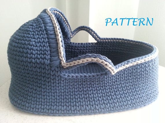 Crochet Pattern Baby Moses Basket Baby 