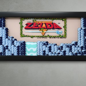 The Legend of Zelda Video Game Shadow Box Wall Art