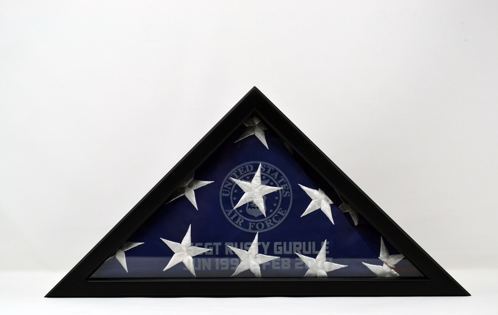 Personalized Custom Made Military Flag Display Case for a Etsy