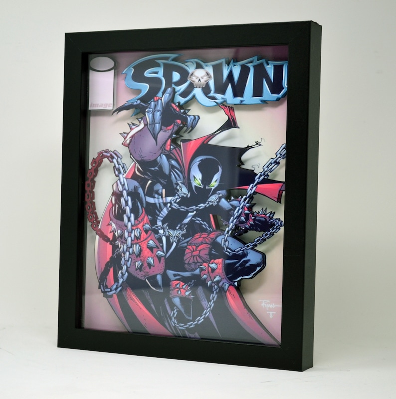 Spawn Comic Book Cover Shadow Box Wall Art - Etsy