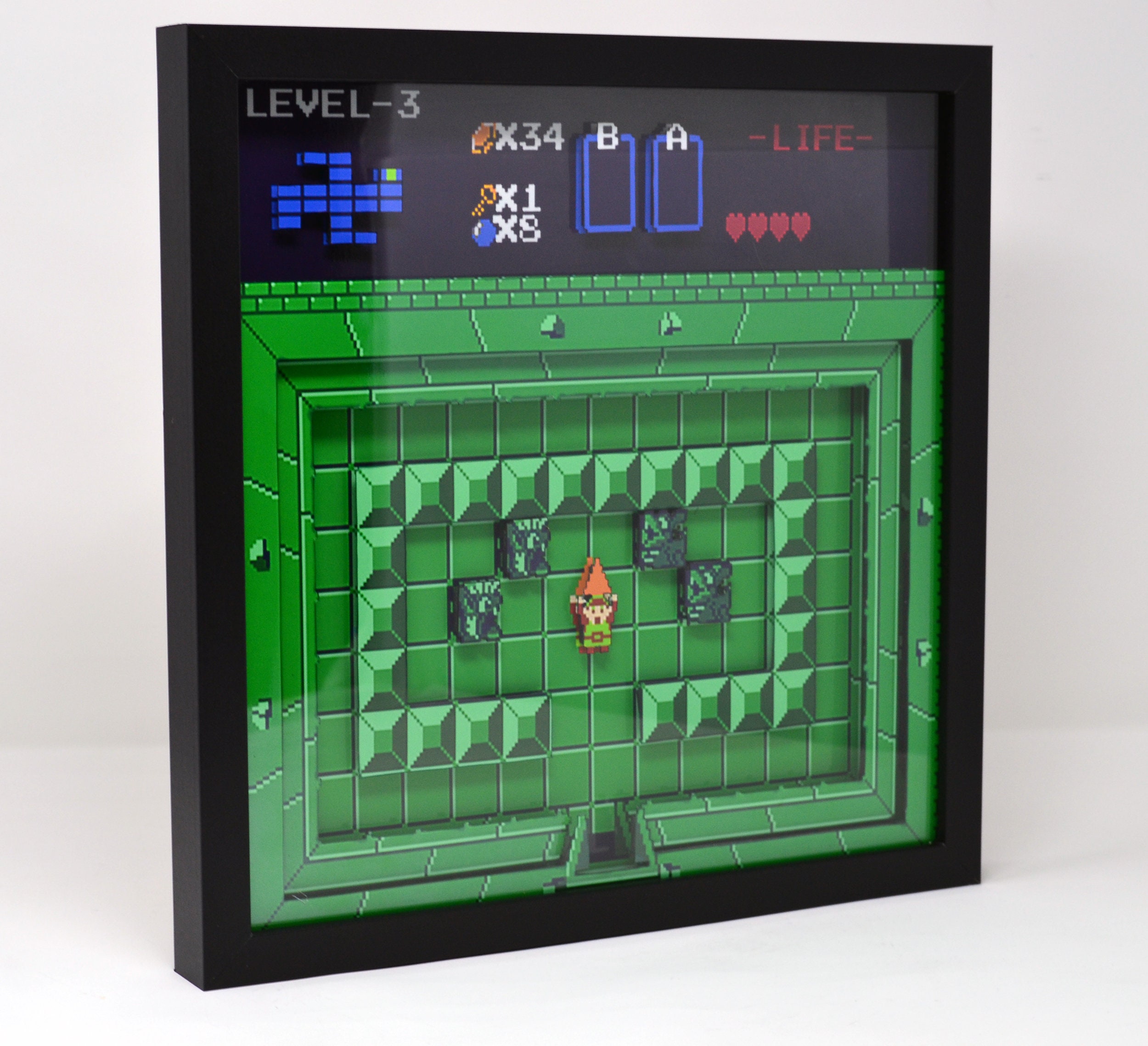 Zelda Video Game 3D Shadow Box Decor Etsy