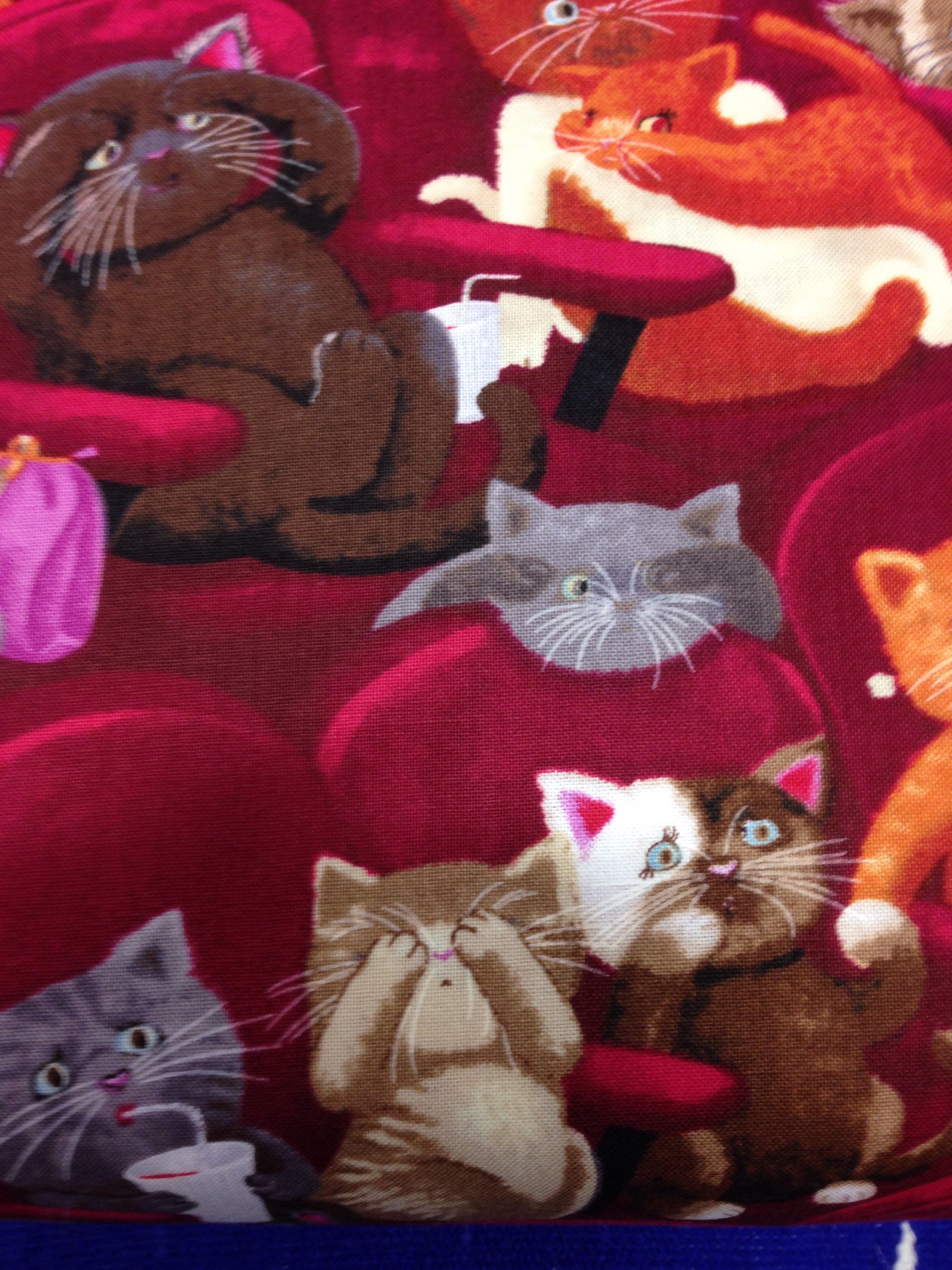 Scaredy Cat Main in Gray - Bunbury Fabrics