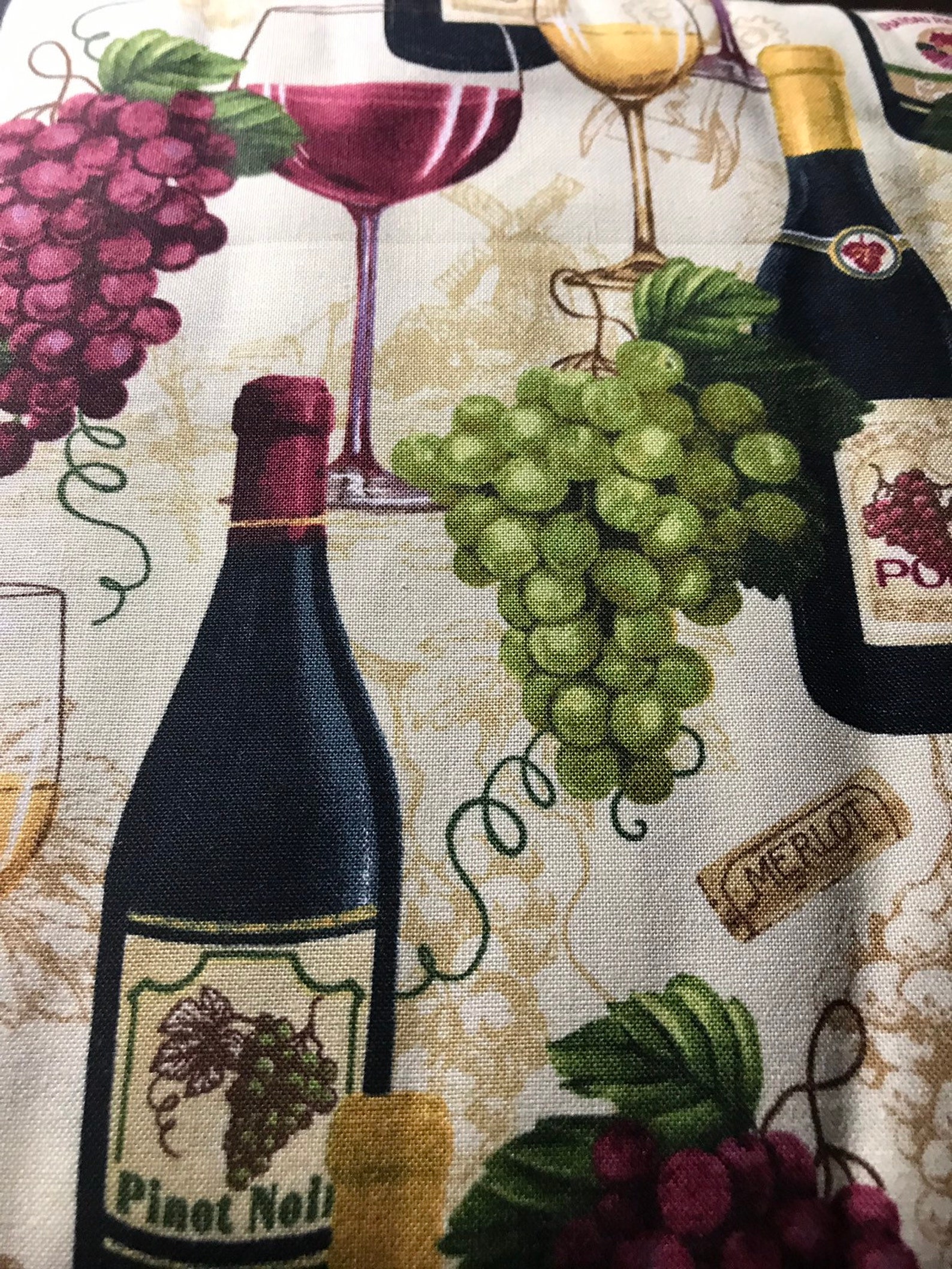 Wine Fabric Etsy