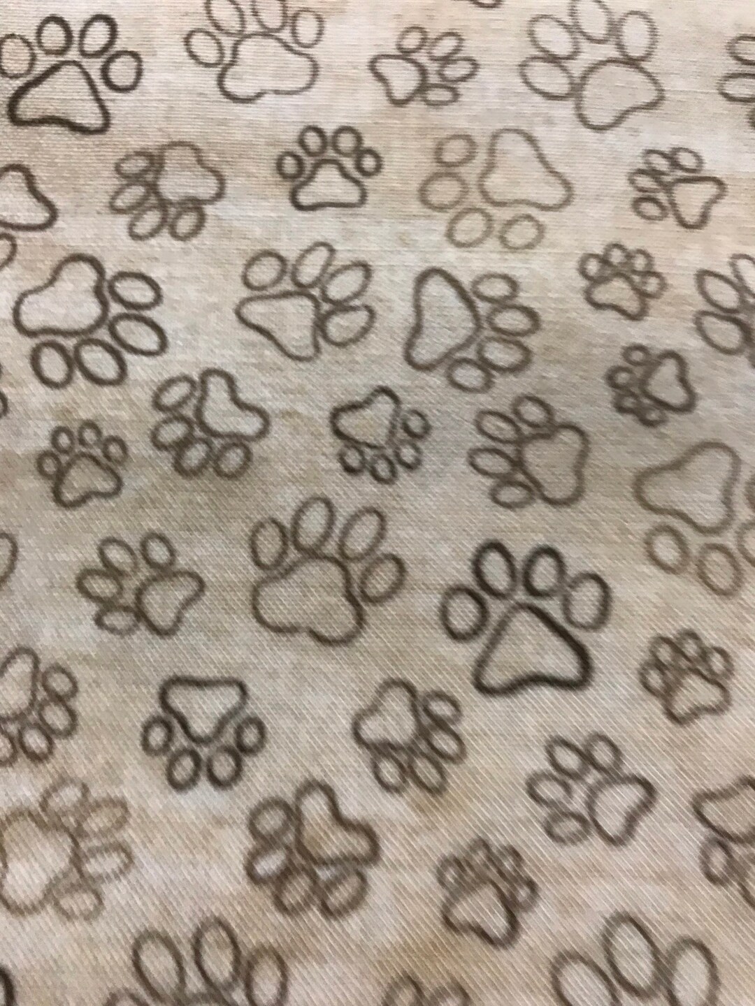 Dog Paw Print Fabric 2 Etsy