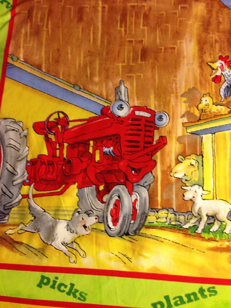 Tractor Mac Fabric Etsy