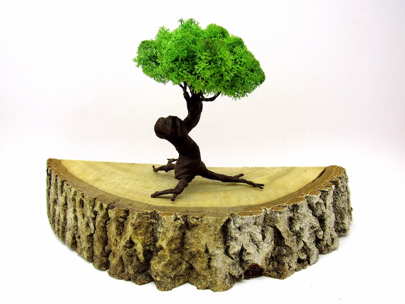 Artificial bonsai tree Fairy garden Indoor terrarium