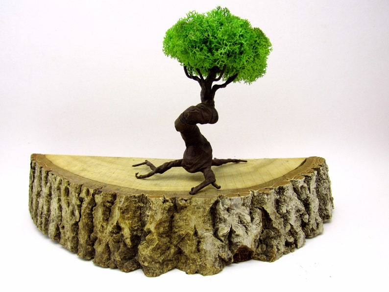 Artificial bonsai tree Fairy garden Indoor terrarium