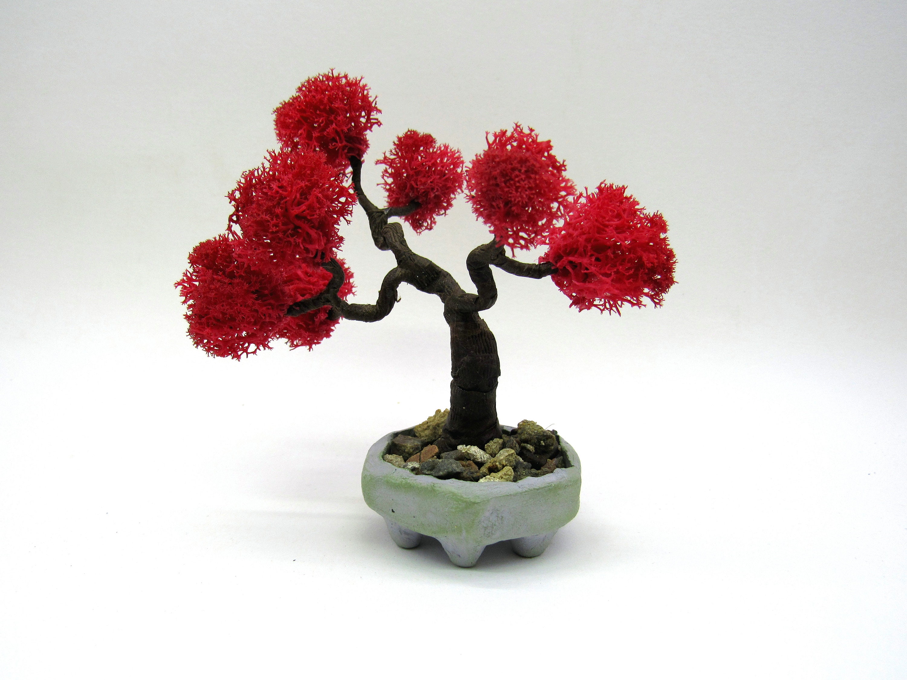 Pink Bonsai tree Artificial bonsai garden coworker gifts for Etsy