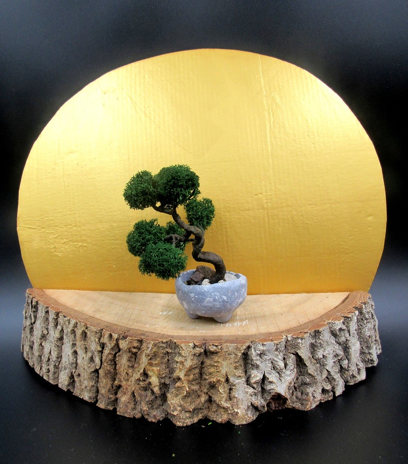 Fake Bonsai tree with handmade pot Artificial bonsai garden Etsy