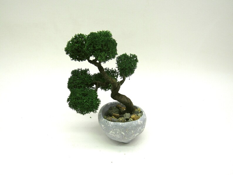 Fake Bonsai tree with handmade pot Artificial bonsai garden Etsy