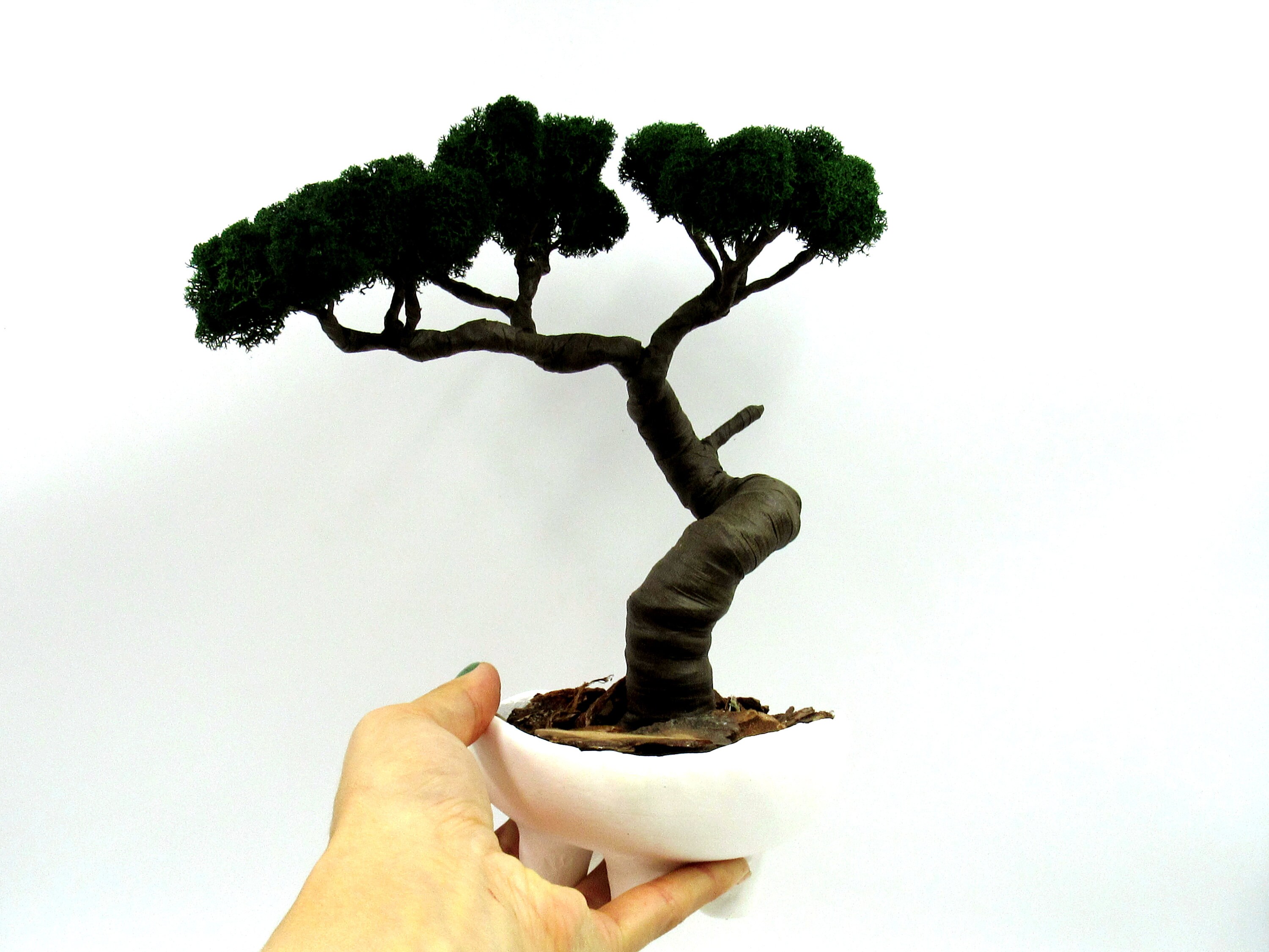 Artificial bonsai tree House plants low light Zen items Etsy