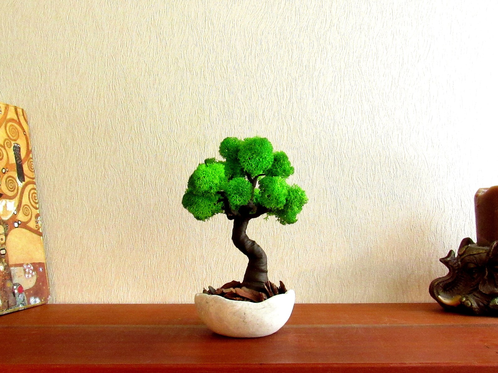 Artificial bonsai tree office desk plant Desktop decor Etsy