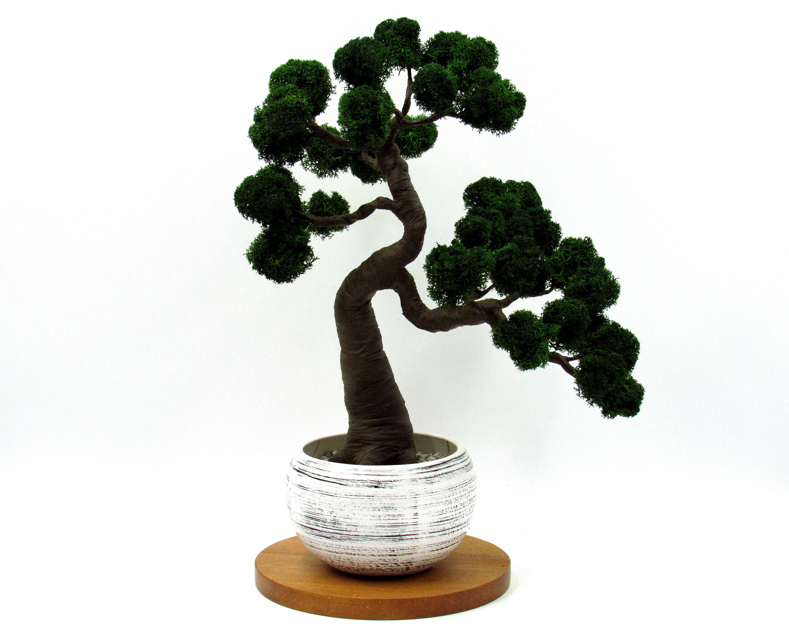 Atificial bonsai tree with pot Faux plants Etsy
