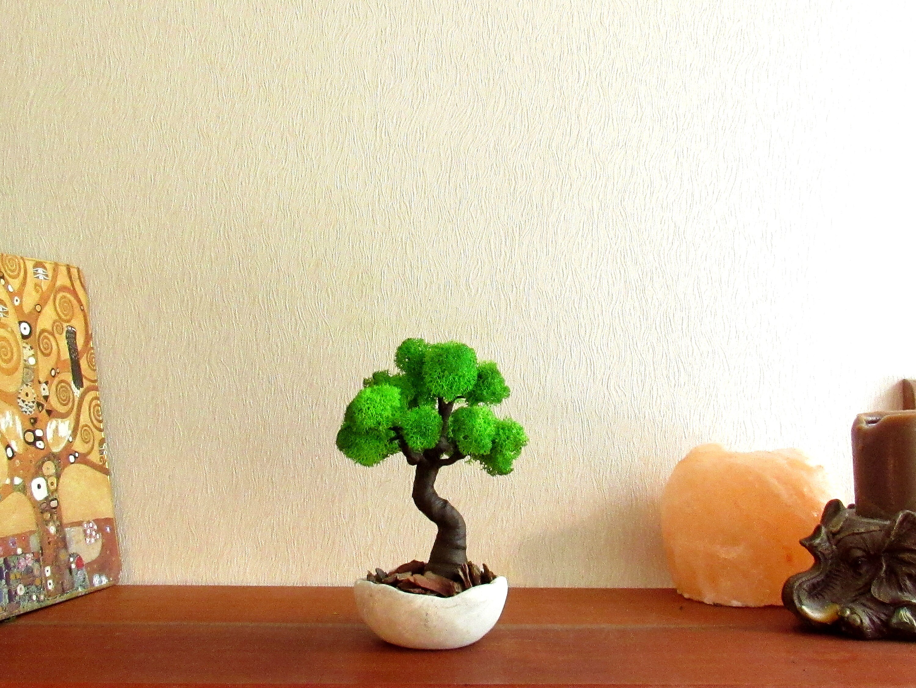 Artificial bonsai tree office desk plant Desktop decor Etsy