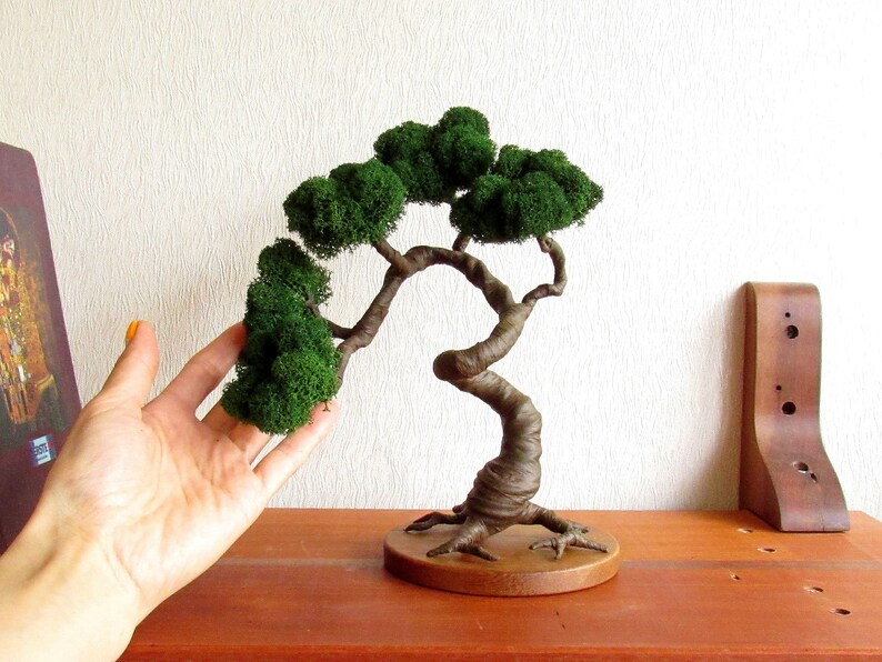 Zen items Artificial bonsai tree House plants low light Etsy