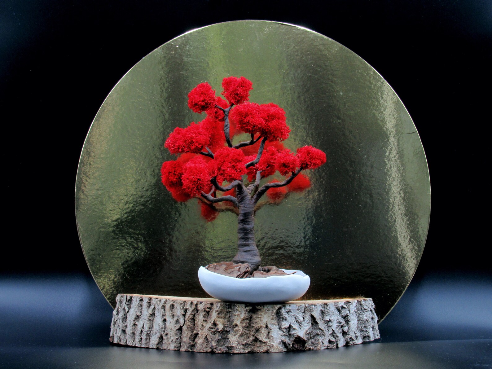 Fake Red Bonsai Tree Red Maple 8 Inches Artificial Tree Etsy
