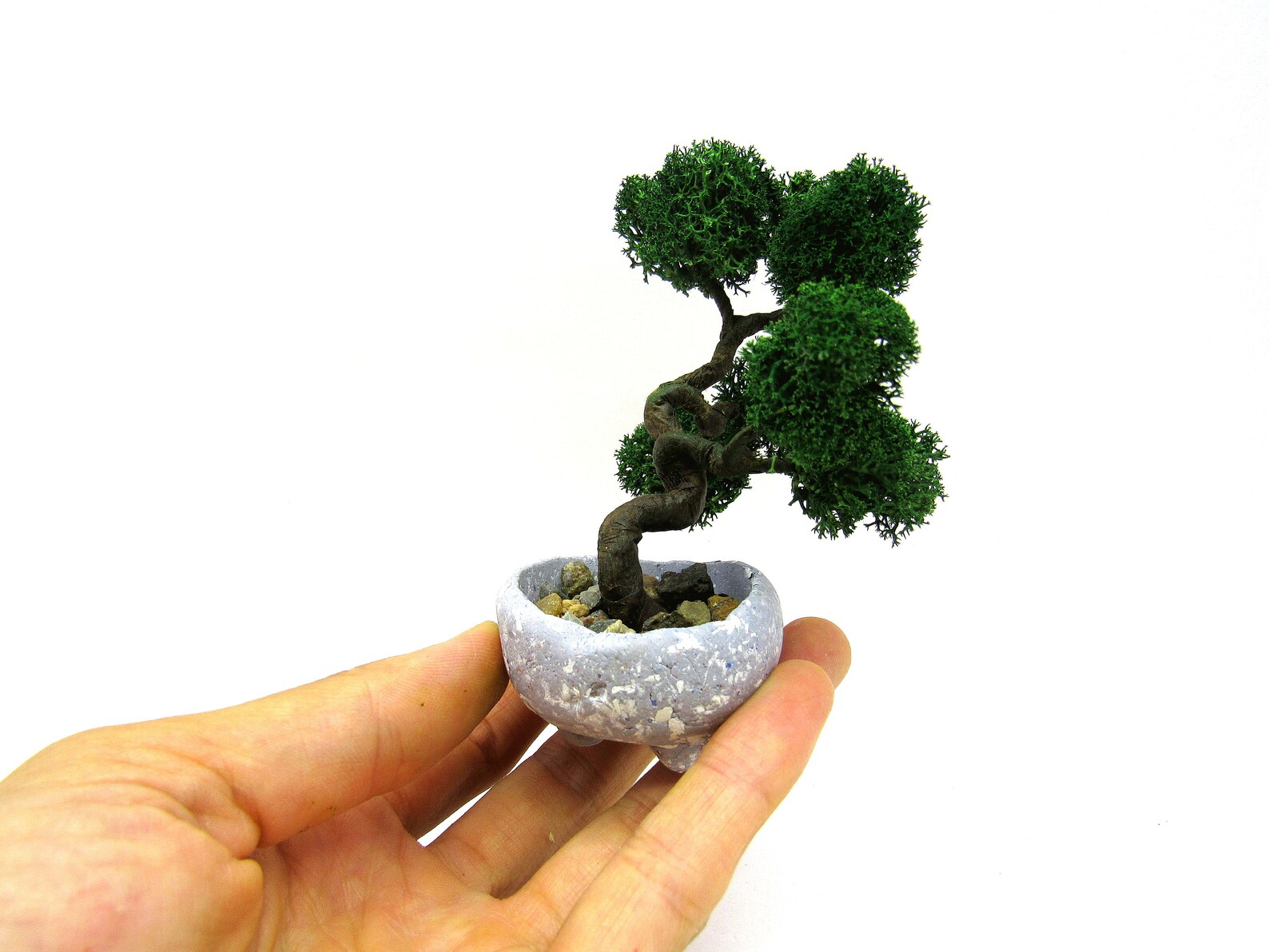 Fake Bonsai Tree With Handmade Pot Artificial Bonsai Indoor Etsy