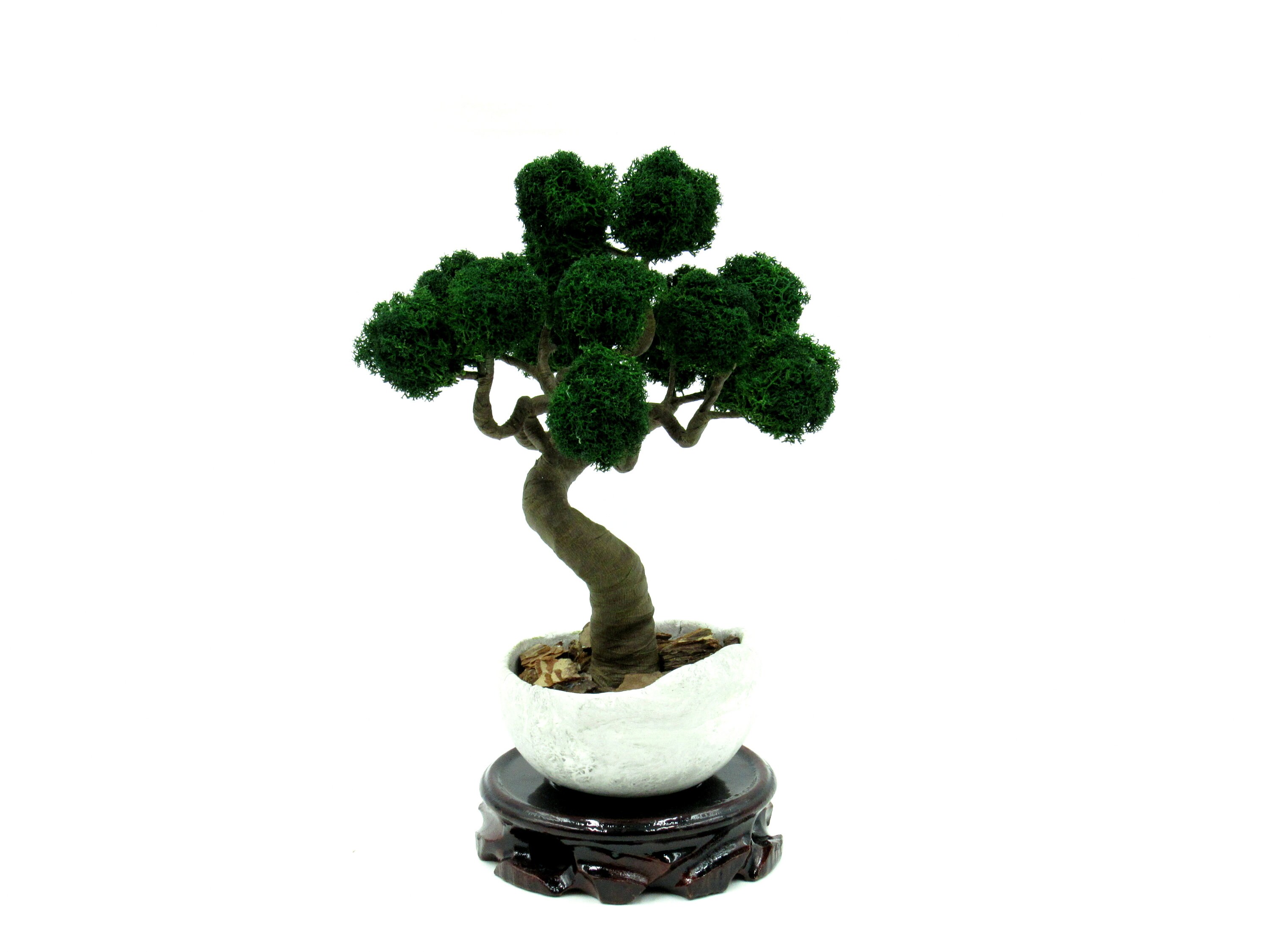 Dark Green Artificial Bonsai Tree Spiiritual Gift Office Desk Etsy