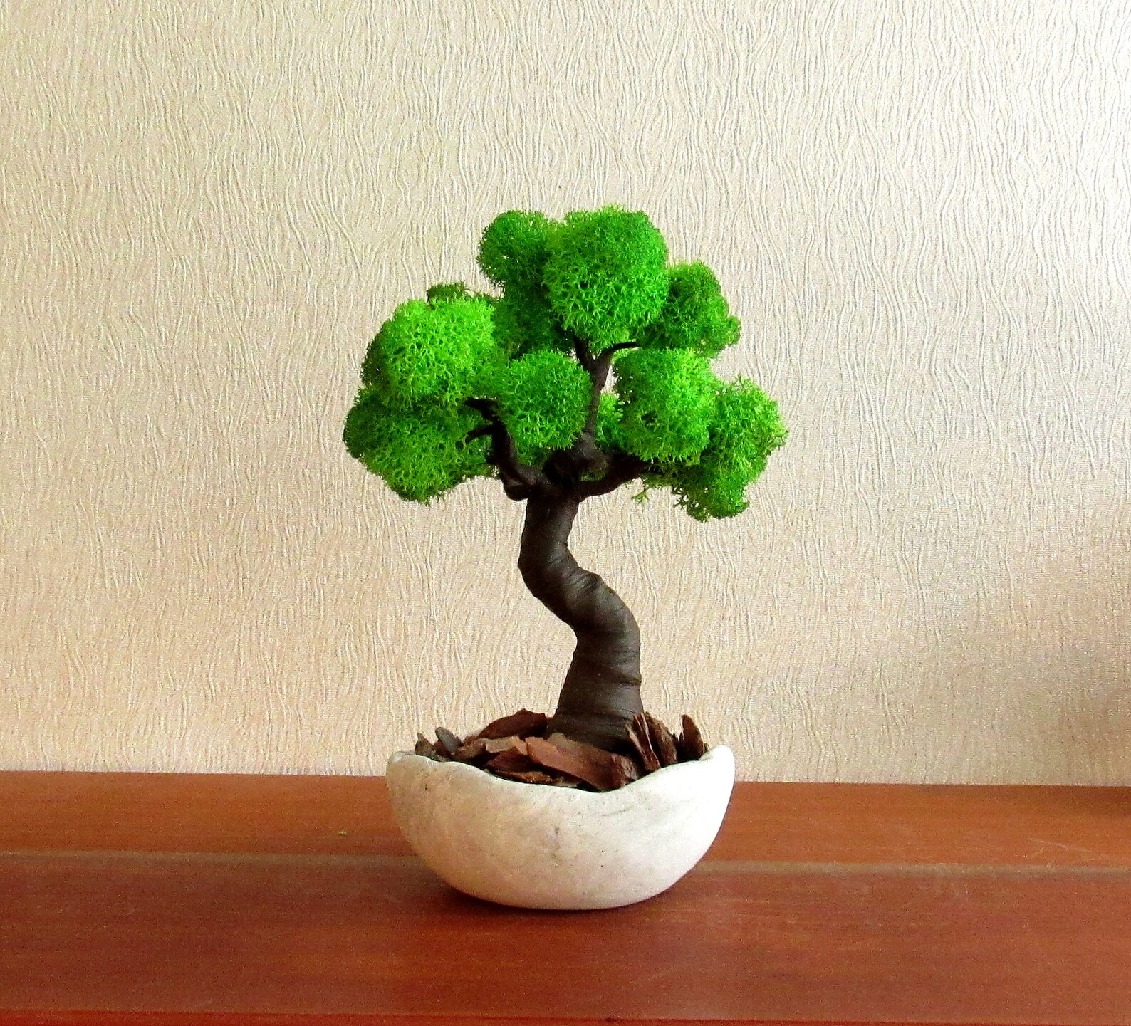 Artificial bonsai tree office desk plant Desktop decor Etsy
