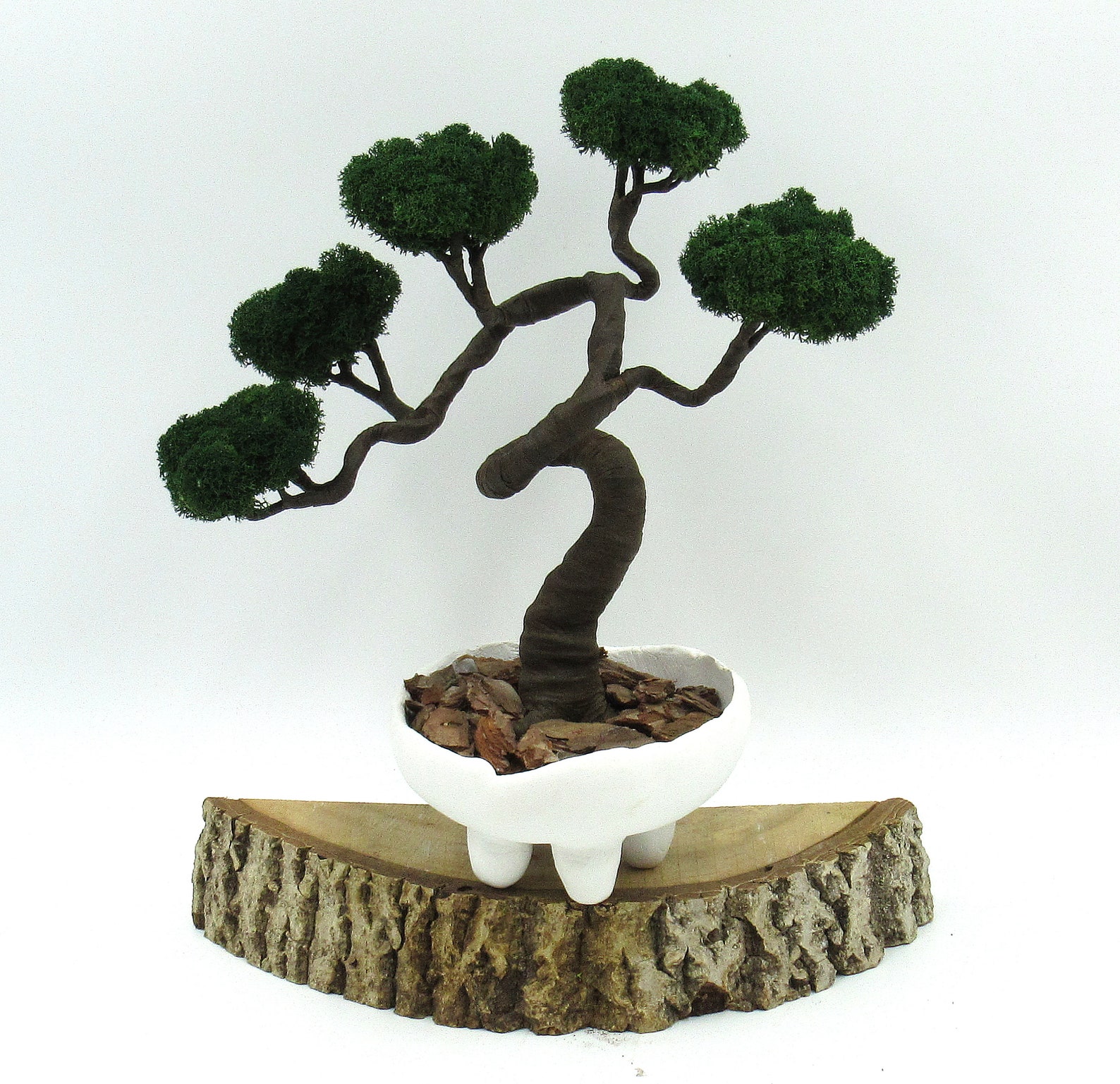 Zen items Artificial bonsai tree House plants low light Etsy