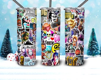 20oz Video Game Battle Royale Sublimation Tumbler Design Digital Download PNG Tumbler Wrap