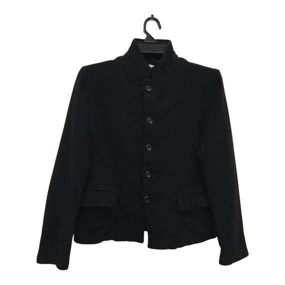 Comme des Garçons, Vintage 1998 Comme des Garçons Wool Jacket, Stand Collar, Size M (Made in Japan)