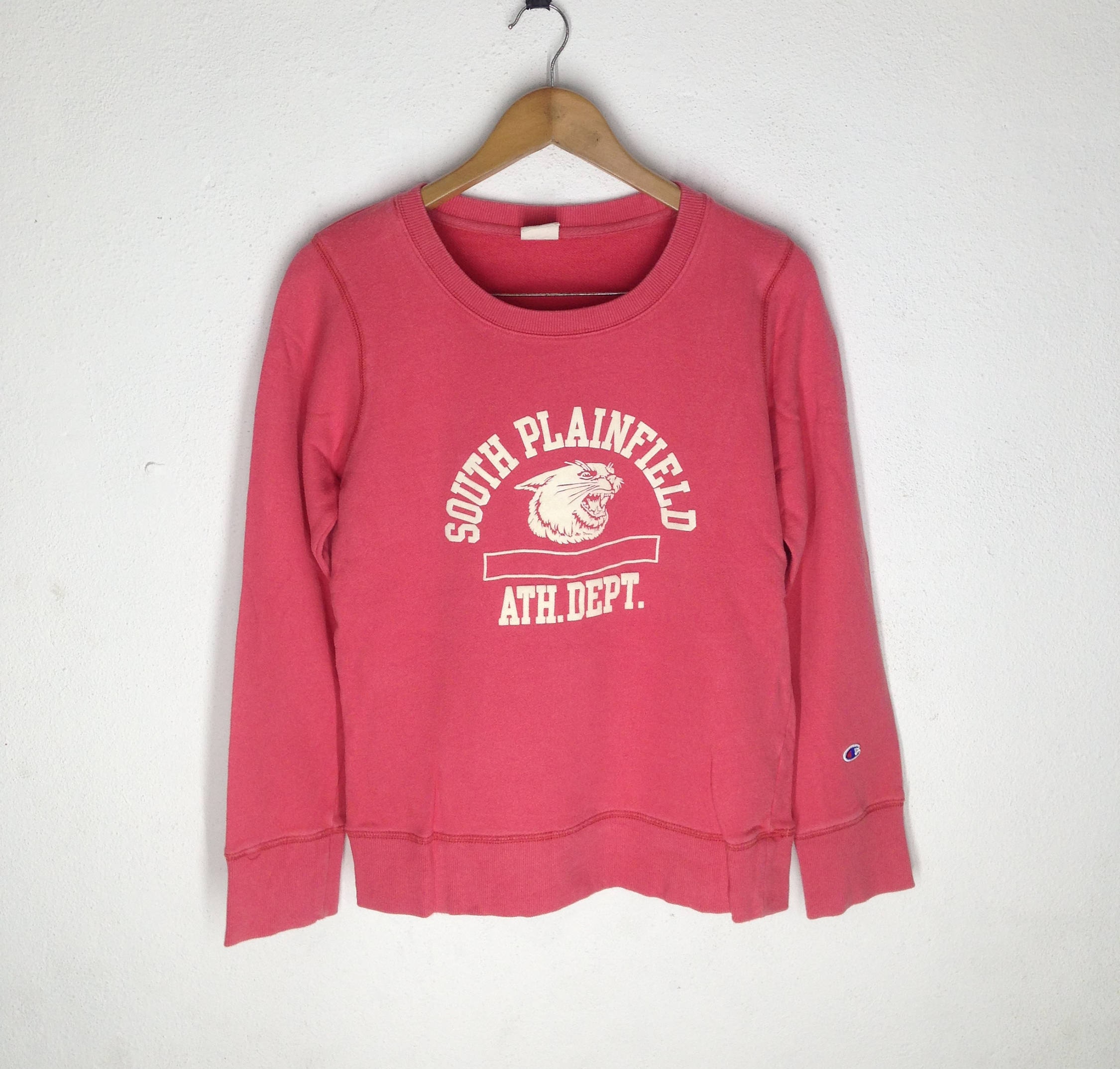 baby pink champion crewneck