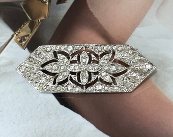 Broche VINTAGE – Art Deco Crystal