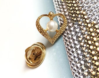 Pin's VINTAGE – Coeur Perle