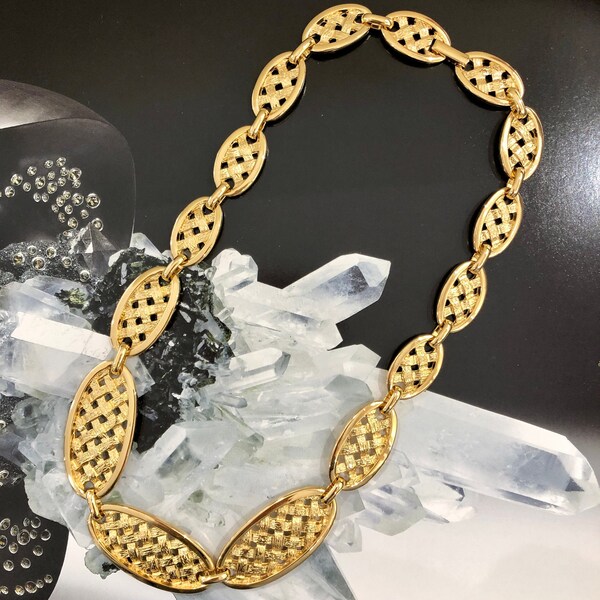 Collier VINTAGE SPHINX - Ovale Tresse