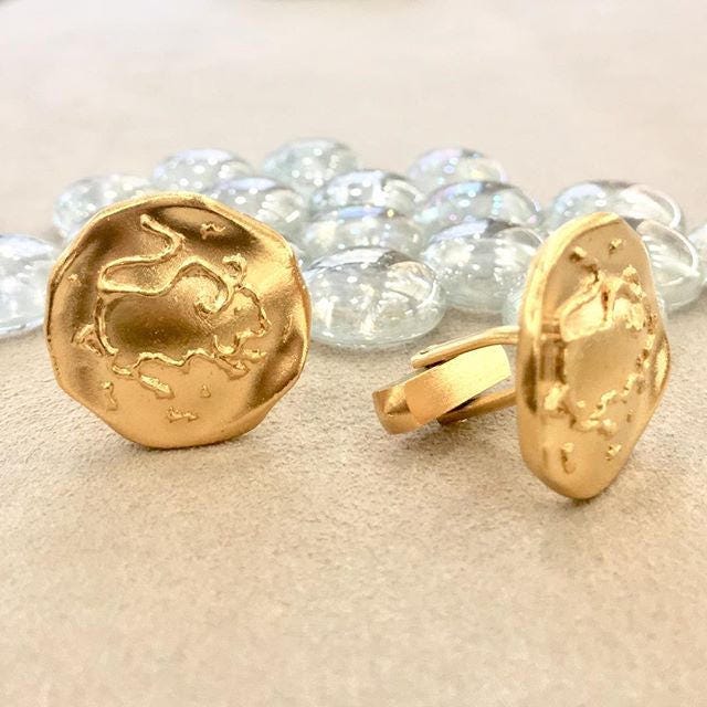 Vintage Cufflinks - Bull