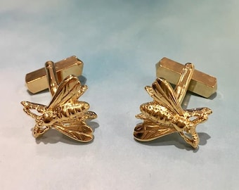 VINTAGE Cufflinks - Bee