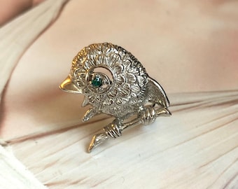モネ - ヴィンテージ鳥ブローチ - Etsy 日本
