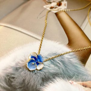 Collana VINTAGE - Fiore Blu
